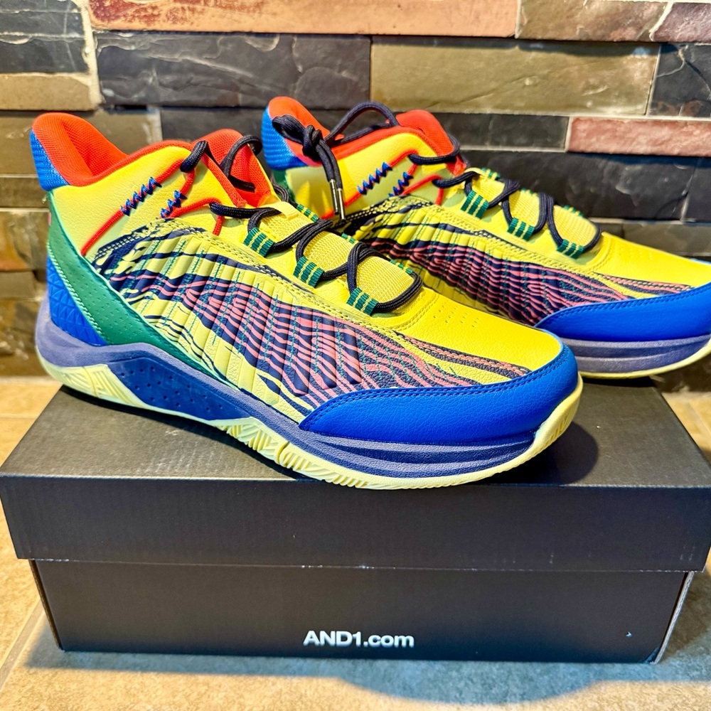 AND 1 Basketball Shoes Men's Size 9 Explosive T AD90190MYDG New FAST SHIPPING - Picture 2 of 6